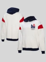 Mitchell & Ness White LA28 French Terry Hoodie