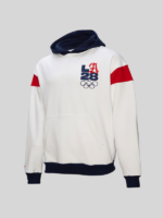 Mitchell & Ness White LA28 French Terry Pullover Hoodie