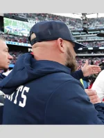 New York Giants Sideline Brian Daboll Blue Hoodie