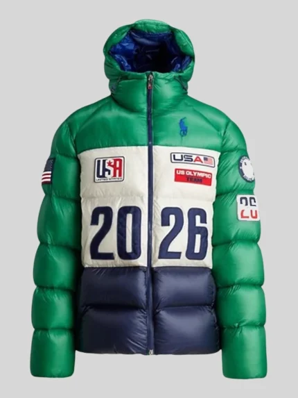 Olympics 2026 Polo Ralph Lauren Team USA Closing Ceremony Green Jacket