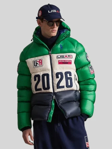 Olympics 2026 Polo Ralph Lauren Team USA Closing Ceremony Jacket Green