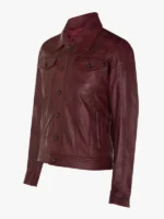 Retro Leather Trucker Jacket-Constantine