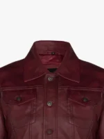 Retro Leather Trucker Jacket Constantine