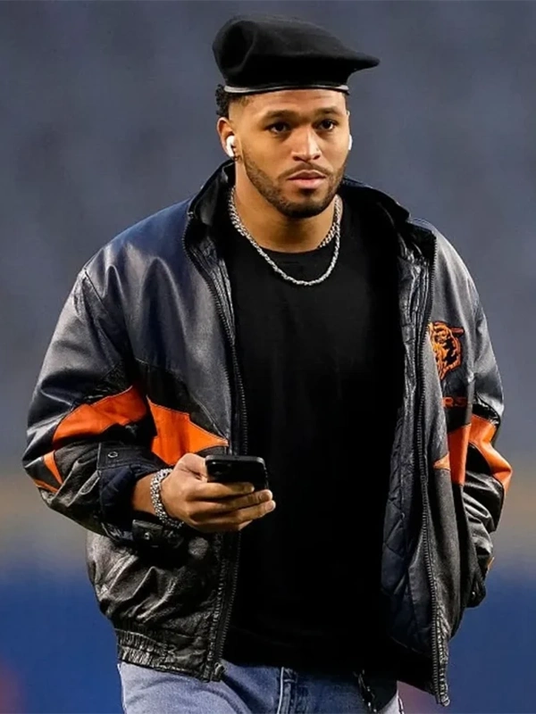 Roschon Johnson Wild Card Playoffs Chicago Bears Jacket Roschon Johnson Wild Card Playoffs Chicago Bears Jacket