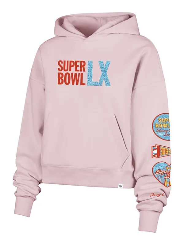 Stoney Clover Lane Super Bowl LX Crop Hoodie Stoney Clover Lane Super Bowl LX Crop Hoodie