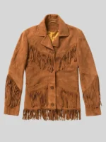 Suede Fringed Brown Jacket