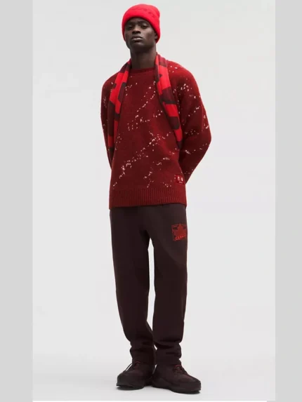 Team Canada Mens Alpaca-Blend Jacquard Sweater