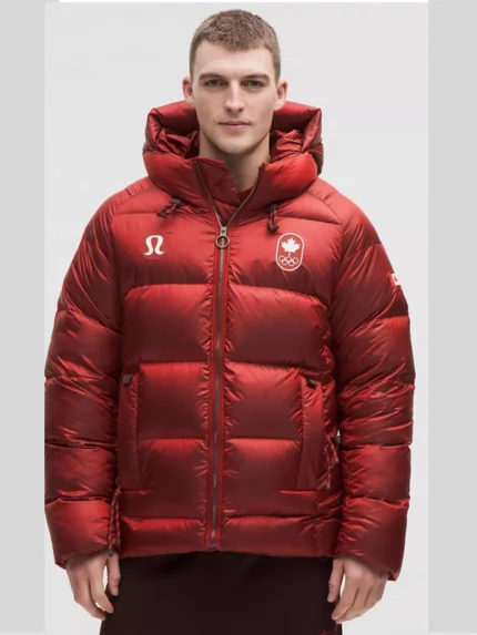 Team Canada Men's Wunder Puff Jacket Large-Hood Shine