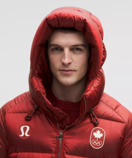 Team Canada Mens Wunder Puff Large Hood Jacket Shine