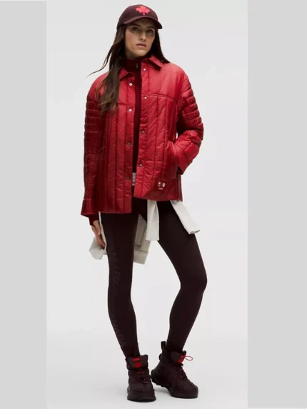 Team Canada Women Taffeta Nylon Insulated Shacket