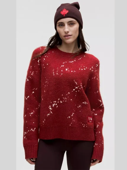 Team Canada Women's Alpaca-Blend Jacquard Sweater