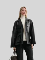 Toteme Army Leather Jacket Women