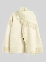 Toteme Fringe Scarf Jacket