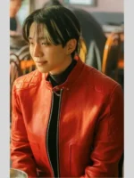 Typhoon Family Lee Jun-ho Red Leather Jacket