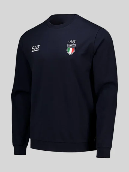 Winter Olympics 2026 Team Italy EA7 Emporio Armani Crew Sweatshirt