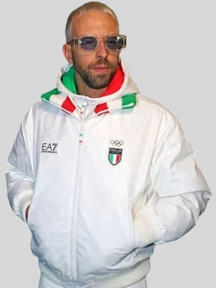 2026 Winter Olympic Shablo Team Italy EA7 White Jacket