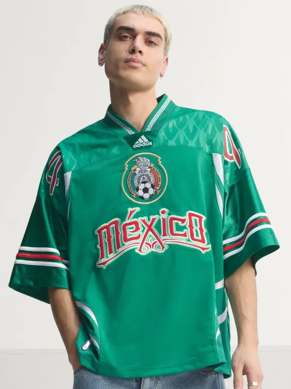 Adidas Bringback Remixed Mexico Jersey Green Adidas Bringback Remixed Mexico Jersey Green