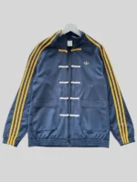 Adidas Chinese New Year Blue Jacket With Yellow Stripes