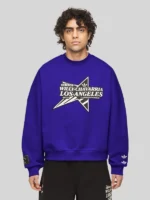 Adidas x Willy Chavarria Star Logo Blue Sweatshirt
