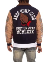 Akoo Prey Wool Color Block Varsity Jacket