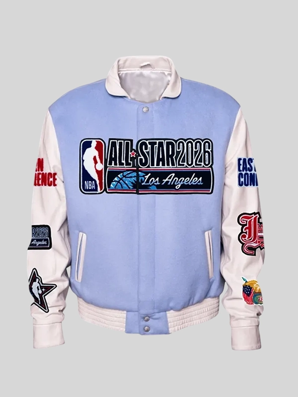 All-Star 2026 Los Angeles Blue and White Varsity Jacket All-Star 2026 Los Angeles Blue and White Varsity Jacket