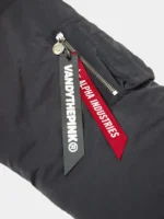 Alpha Industries x Vandy THE Pink Grey Animal Jacket