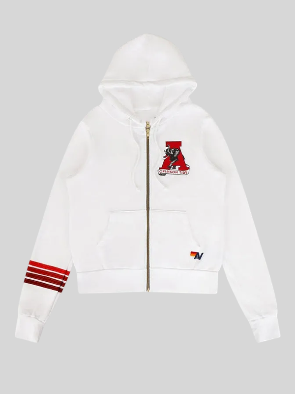 Aviator Nation x Alabama Roll Tide White Hoodie Aviator Nation x Alabama Roll Tide White Hoodie