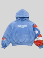 Bad Bunny PR Hate Is Love Blue Hoodie