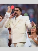 Bad Bunny Super Bowl LX Halftime Show White Double Breasted Blazer