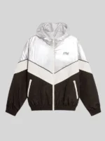 Barry Keoghan Black and Silver Track Jacket