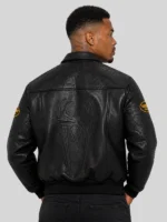 Black Vanson Leather Spider Man Supreme Jacket