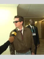 Charlie Puth Leather Jacket Super Bowl