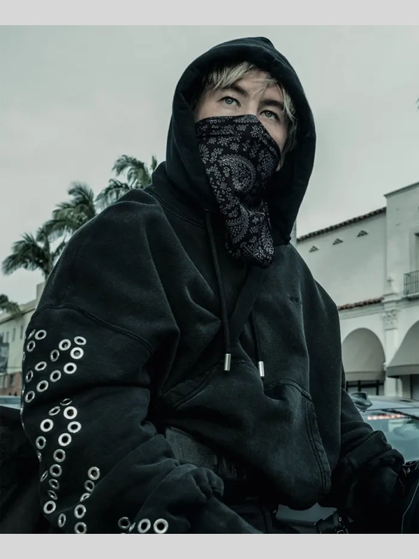 Crime 101 Ormon Black Hoodie Crime 101 Ormon Black Hoodie