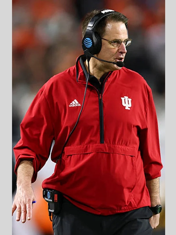 Curt Cignetti 2025 Playoffs Hoosiers Short Sleeve Jacket Curt Cignetti 2025 Playoffs Hoosiers Short Sleeve Jacket