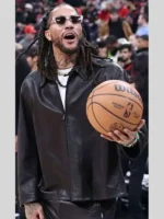 Derrick Rose Retirement 2026 Black Leather Jacket