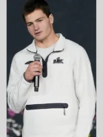 Drake Maye Super Bowl LX Opening Night Half-Zip Sweatshirt