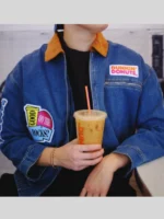 Dunkin' Donut Vintage Blue Denim Jacket