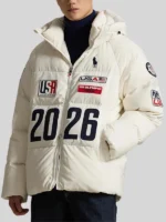 Evan Bates 2026 Winter Olympics Polo Team USA Flagbearer Jacket