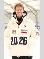 Evan Bates Winter Olympics 2026 Team USA Flagbearer Jacket