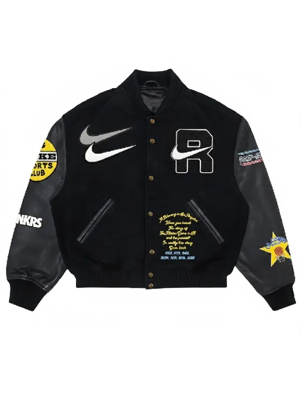GV Gallery Raspberry Hills x Nike Varsity Jacket Black GV Gallery Raspberry Hills x Nike Varsity Jacket Black