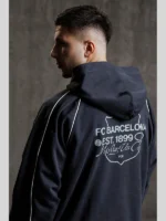 Grey Aftermatch Barca Hoodie