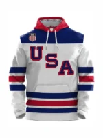 Hockey Team USA Hoodie White