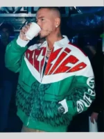 J Balvin Mexico Guadalupe Leather Bomber Jacket 