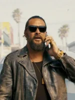 Jason Momoa The Wrecking Crew Black Leather Jacket