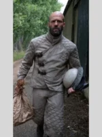 Jason Statham The Beekeeper 2 Adam Clay Beige Quilted Jacket