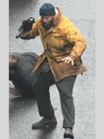 Jason Statham The Beekeeper 2 Movie Adam Clay Mustard Yellow Cotton Jacket