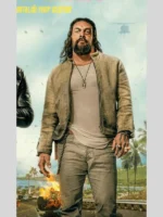 Jonny The Wrecking Crew 2026 Jason Momoa Suede Leather Jacket