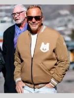 Kevin Costner Brown Bomber Jacket