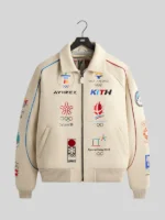 Kith x Avirex Olympics Heritage Leather Bomber Jacket