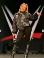 Liv Morgan Bomber Royal Rumble Black Jacket